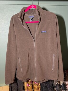 Patagonia Brown Full-Zip Fleece Jacket Large